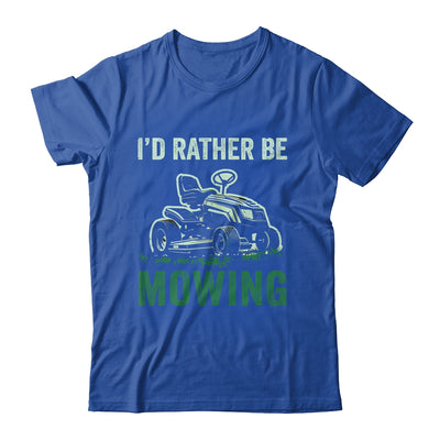 Id Rather Be Mowing Funny Lawn Mower Lawn Mowing For Dad Shirt & Tank Top | teecentury