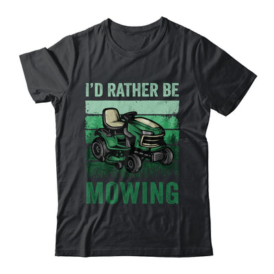 Id Rather Be Mowing Funny Lawn Mowing Mower For Men Retro Shirt & Tank Top | teecentury