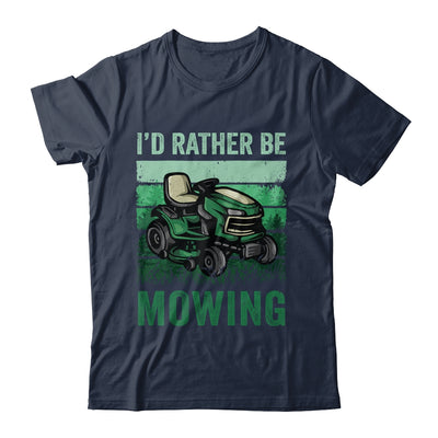 Id Rather Be Mowing Funny Lawn Mowing Mower For Men Retro Shirt & Tank Top | teecentury