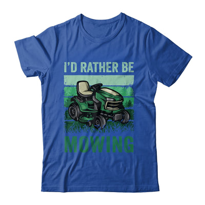 Id Rather Be Mowing Funny Lawn Mowing Mower For Men Retro Shirt & Tank Top | teecentury