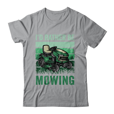Id Rather Be Mowing Funny Lawn Mowing Mower For Men Retro Shirt & Tank Top | teecentury