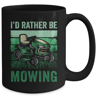 Id Rather Be Mowing Funny Lawn Mowing Mower For Men Retro Mug | teecentury
