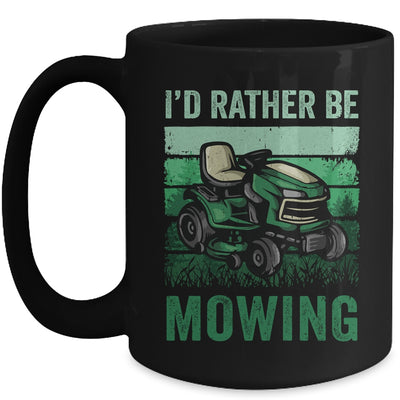 Id Rather Be Mowing Funny Lawn Mowing Mower For Men Retro Mug | teecentury