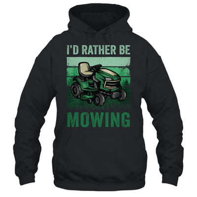 Id Rather Be Mowing Funny Lawn Mowing Mower For Men Retro Shirt & Tank Top | teecentury