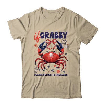 If Crabby Please Return To The Beach Funny Summer Break Shirt & Tank Top | teecentury