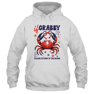 If Crabby Please Return To The Beach Funny Summer Break Shirt & Tank Top | teecentury
