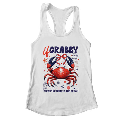 If Crabby Please Return To The Beach Funny Summer Break Shirt & Tank Top | teecentury