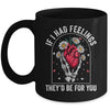 If I Had Feelings Funny Valentine Skeleton Heart Men Women Mug | teecentury