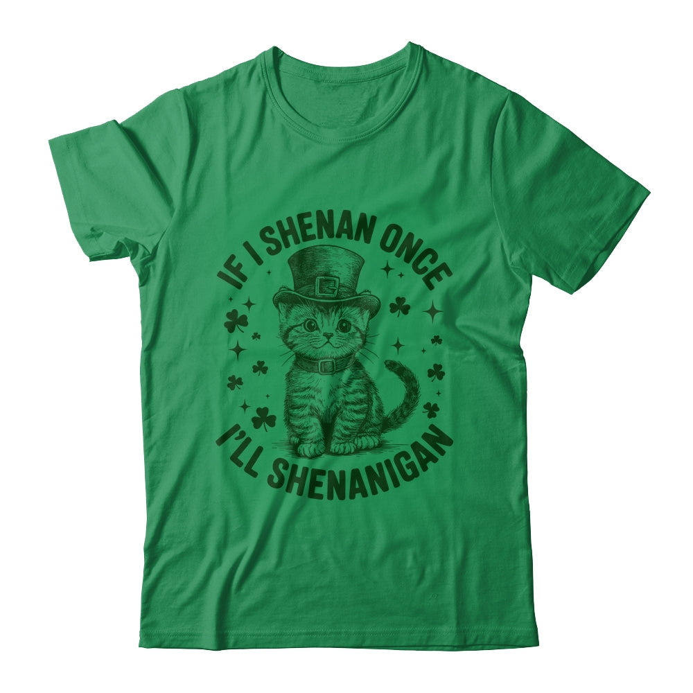If I Shenan Once I’ll Shenanigan Funny Cat Shenanigan Shirt & Hoodie | teecentury