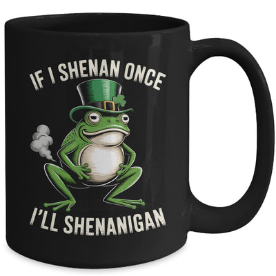 If I Shenan Once I'll Shenanigan St Patricks Day Frog Retro Mug | teecentury