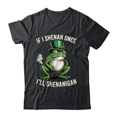 If I Shenan Once I'll Shenanigan St Patricks Day Frog Retro Shirt & Hoodie | teecentury