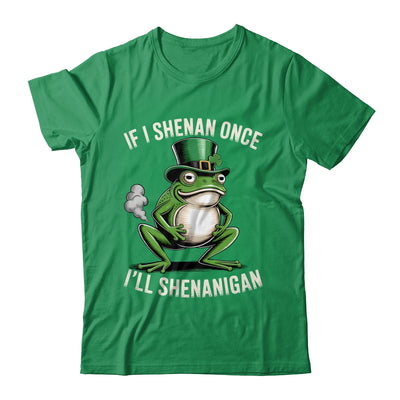 If I Shenan Once I'll Shenanigan St Patricks Day Frog Retro Shirt & Hoodie | teecentury