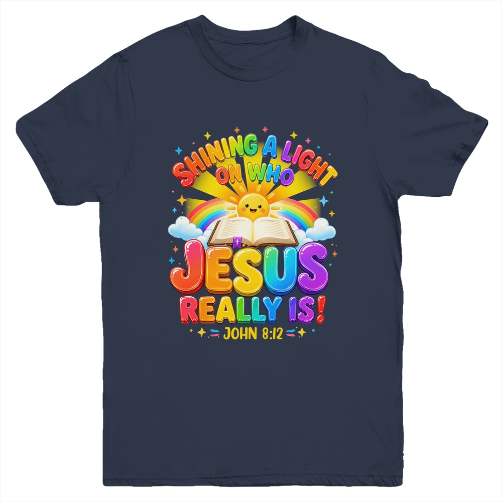 Illumination Station Shining A Light On Who Jesus Really Is Youth Shirt | teecentury