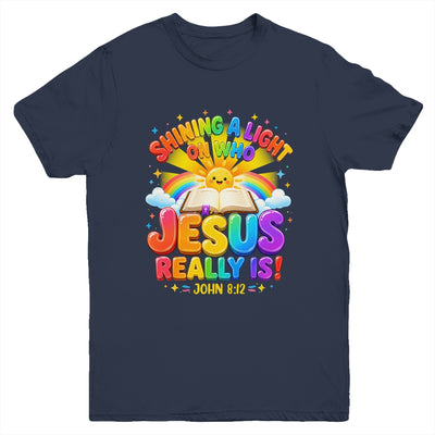 Illumination Station Shining A Light On Who Jesus Really Is Youth Shirt | teecentury