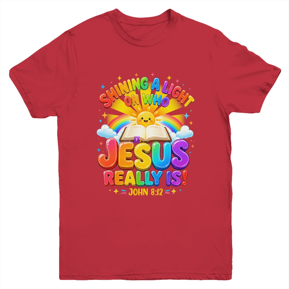 Illumination Station Shining A Light On Who Jesus Really Is Youth Shirt | teecentury