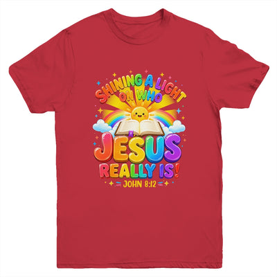 Illumination Station Shining A Light On Who Jesus Really Is Youth Shirt | teecentury