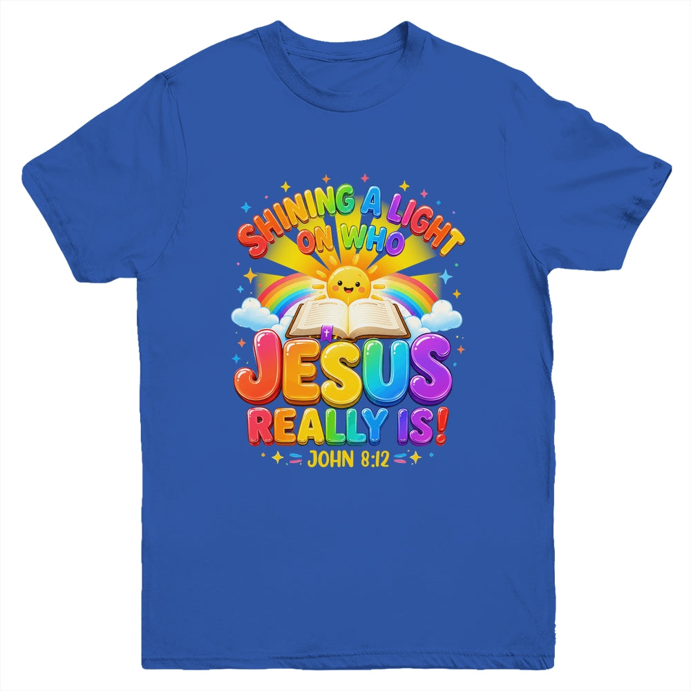 Illumination Station Shining A Light On Who Jesus Really Is Youth Shirt | teecentury