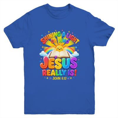 Illumination Station Shining A Light On Who Jesus Really Is Youth Shirt | teecentury