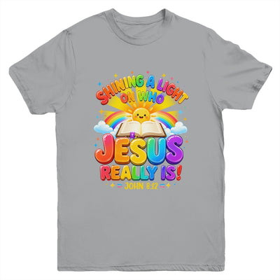 Illumination Station Shining A Light On Who Jesus Really Is Youth Shirt | teecentury