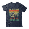 Im Just Here For The Grass Mowing Funny Lawn Mower Gardening Shirt & Tank Top | teecentury
