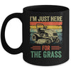 Im Just Here For The Grass Mowing Funny Lawn Mower Gardening Mug | teecentury