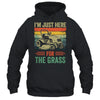 Im Just Here For The Grass Mowing Funny Lawn Mower Gardening Shirt & Tank Top | teecentury