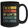 Im My Father In Laws Favorite Child Funny Fathers Day Retro Mug | teecentury