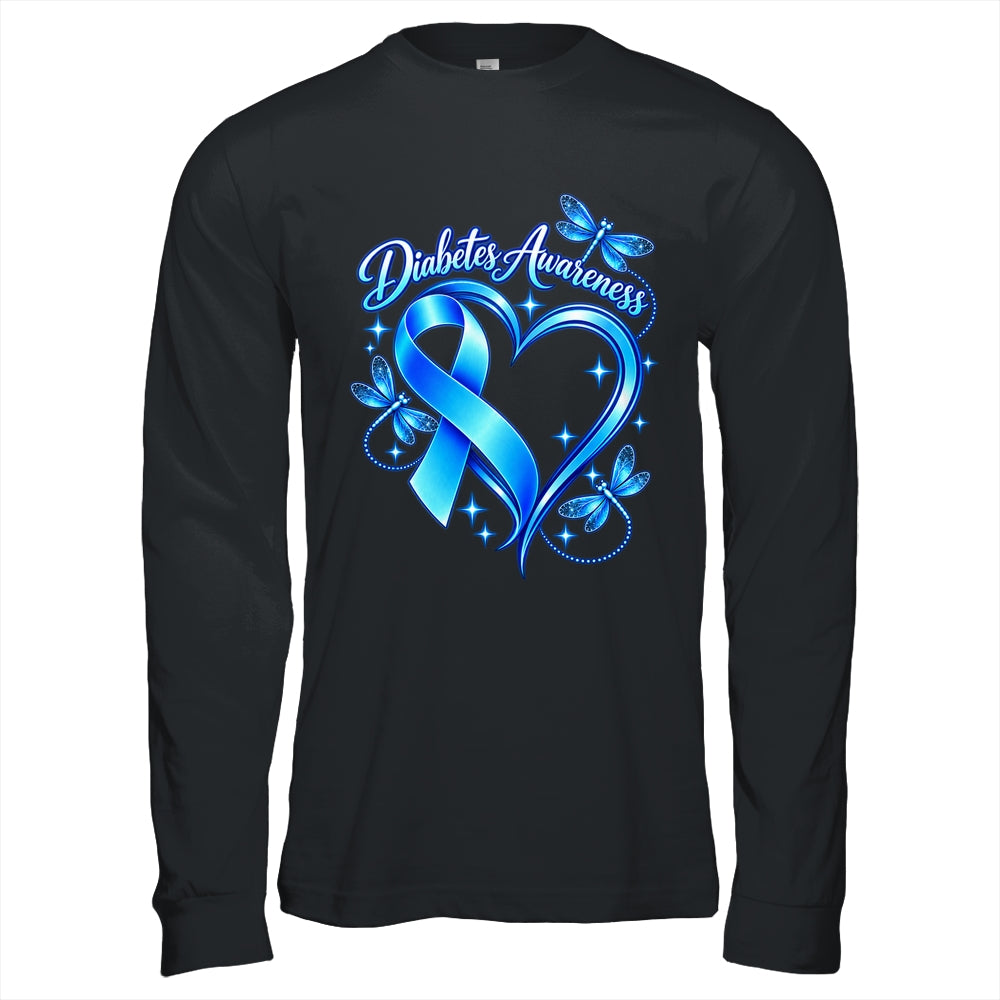 In November We Wear Blue Diabetes Awareness Love Heart Women Shirt & Hoodie | teecentury