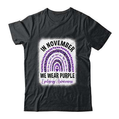 In November We Wear Purple Epilepsy Awareness Month Rainbow Shirt & Hoodie | teecentury