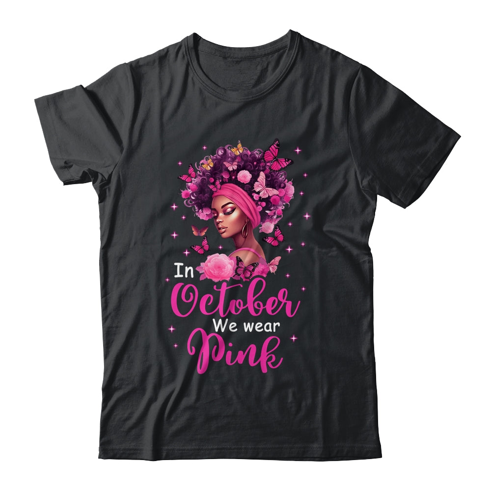 black and pink breast cancer shirts
