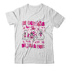 In October We Wear Pink Ghosts For Breast Cancer Women Groovy Shirt & Hoodie | teecentury