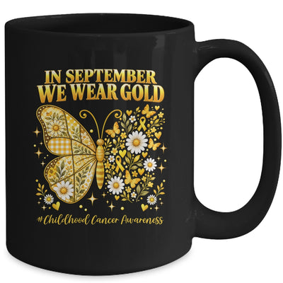 In September We Wear Gold Childhood Cancer Awareness Kids Mug | teecentury