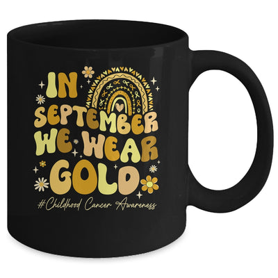 In September We Wear Gold Childhood Cancer Awareness Pediatric Mug | teecentury