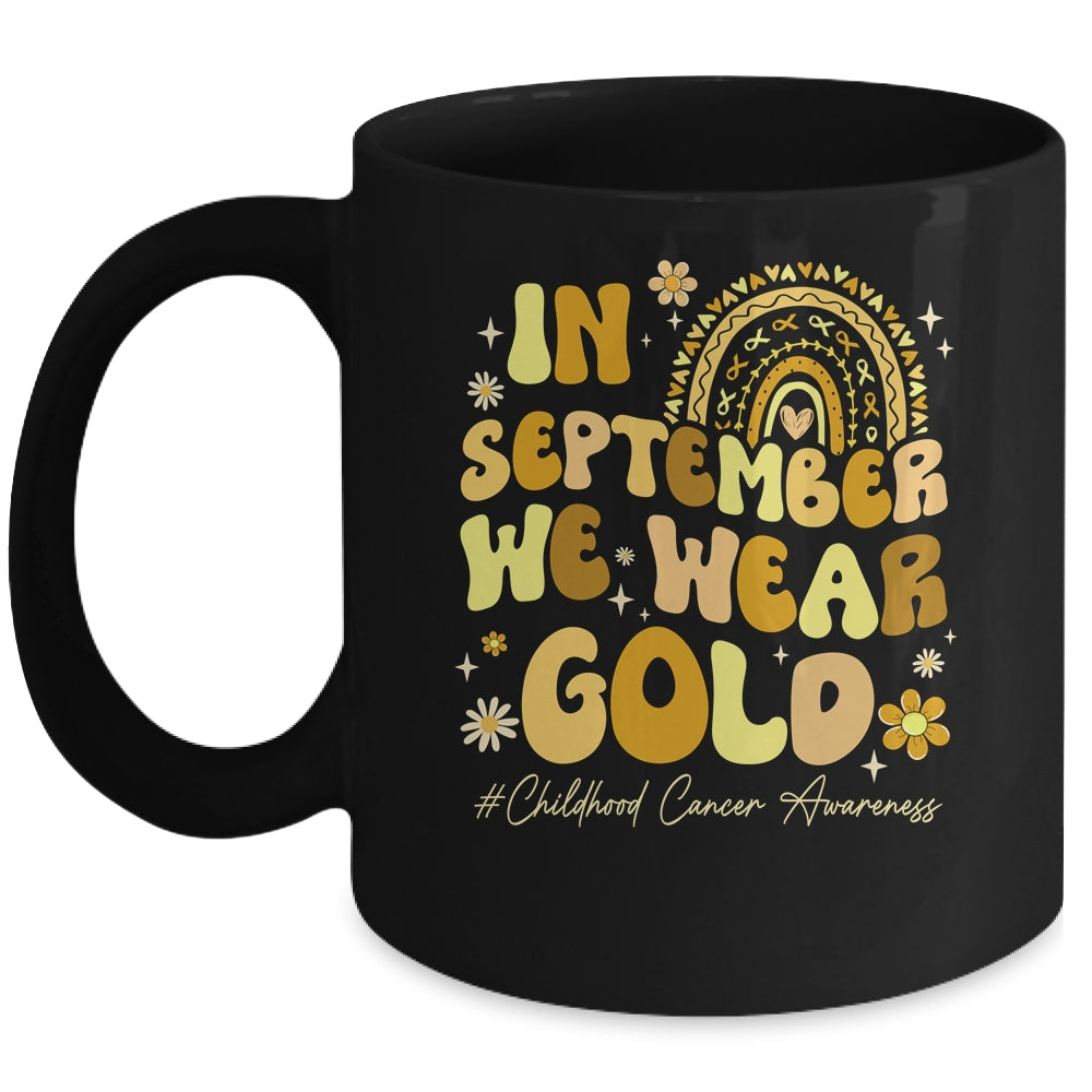 In September We Wear Gold Childhood Cancer Awareness Pediatric Mug | teecentury
