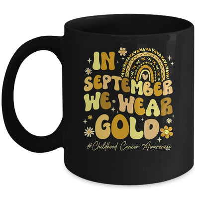In September We Wear Gold Childhood Cancer Awareness Pediatric Mug | teecentury