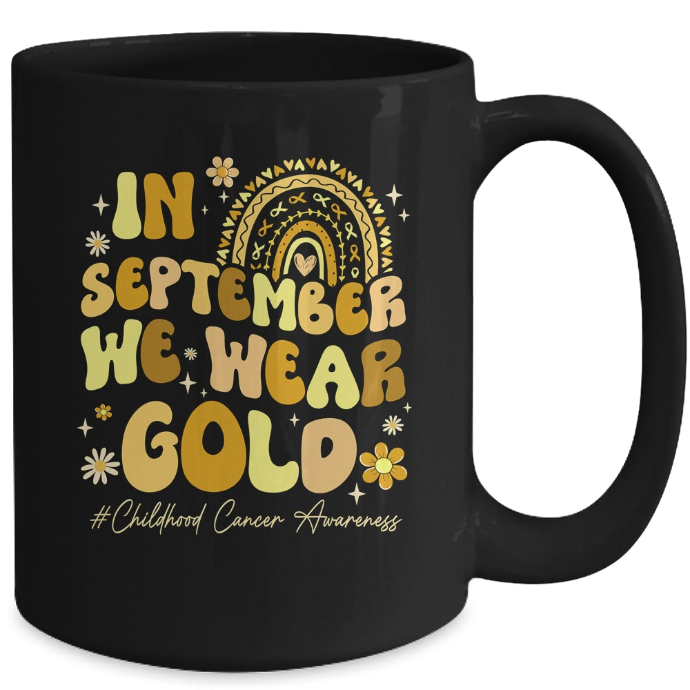 In September We Wear Gold Childhood Cancer Awareness Pediatric Mug | teecentury