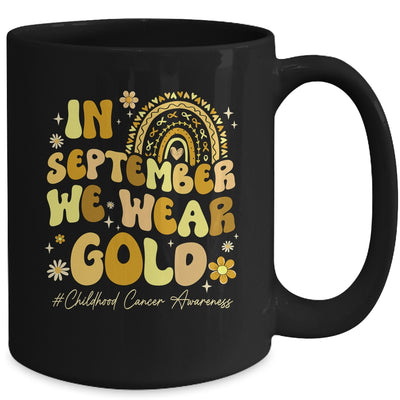 In September We Wear Gold Childhood Cancer Awareness Pediatric Mug | teecentury