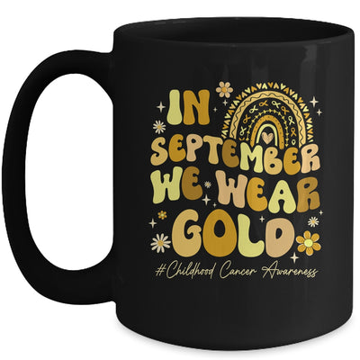In September We Wear Gold Childhood Cancer Awareness Pediatric Mug | teecentury
