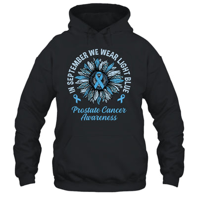 In September We Wear Light Blue Sunflower Prostate Cancer Shirt & Tank Top | teecentury