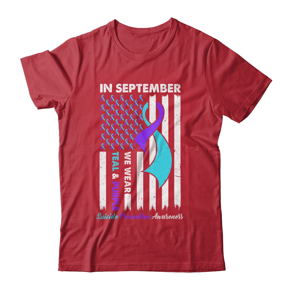 In September Wear Teal Purple Suicide Prevention Awareness Shirt & Hoodie | teecentury