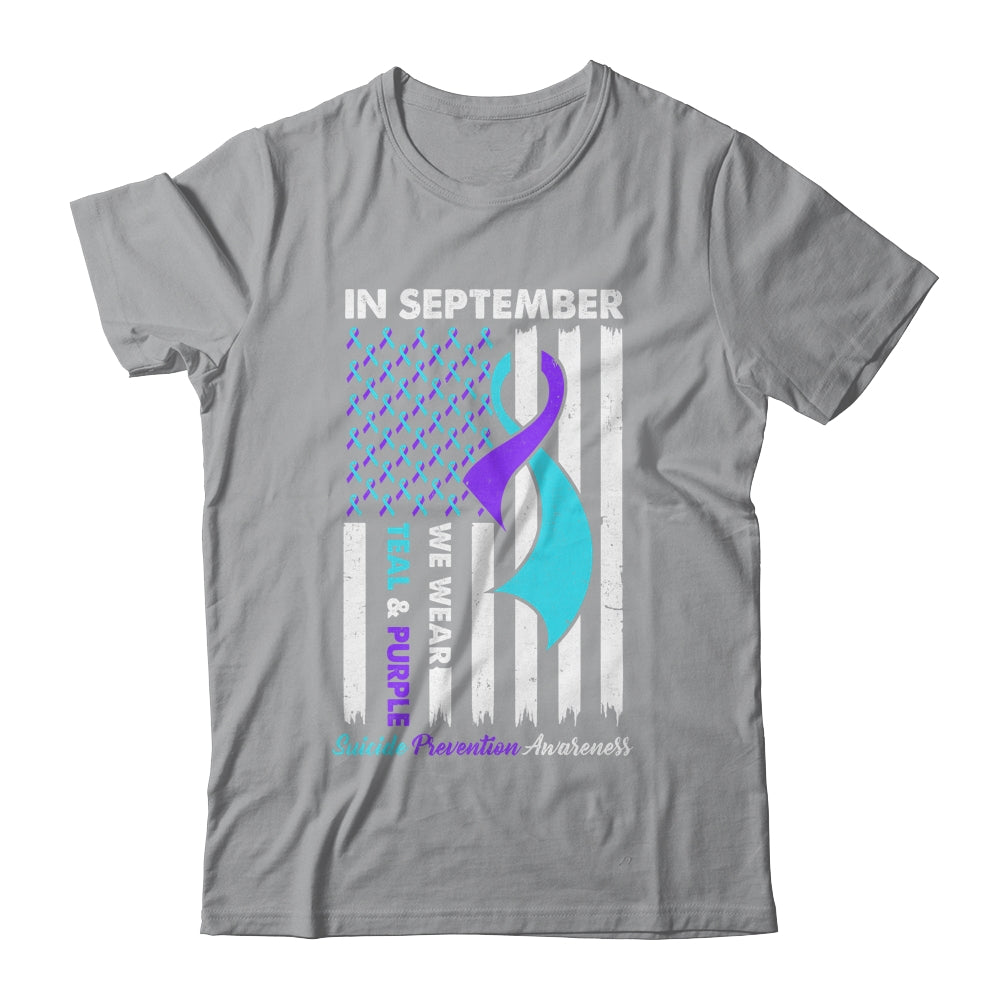 In September Wear Teal Purple Suicide Prevention Awareness Shirt & Hoodie | teecentury