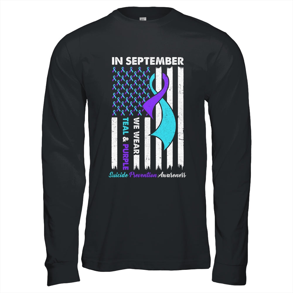 In September Wear Teal Purple Suicide Prevention Awareness Shirt & Hoodie | teecentury