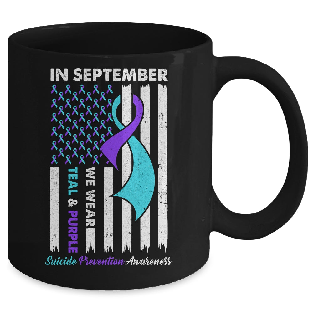 In September Wear Teal Purple Suicide Prevention Awareness Mug | teecentury
