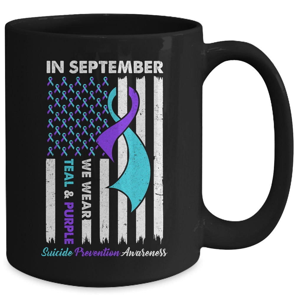 In September Wear Teal Purple Suicide Prevention Awareness Mug | teecentury