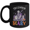 Inclusion Isn't Scary SLP Halloween Sped Teacher Skeleton Mug | teecentury