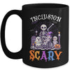Inclusion Isn't Scary SLP Halloween Sped Teacher Skeleton Mug | teecentury