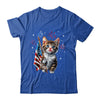 Independence Day Cat 4th Of July Patriotic USA Flag Graphic Shirt & Tank Top | teecentury