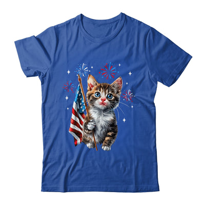 Independence Day Cat 4th Of July Patriotic USA Flag Graphic Shirt & Tank Top | teecentury