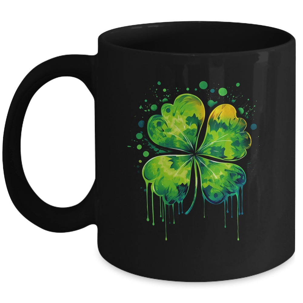 Irish Shamrock Tie Dye Happy St Patrick's Day For Men Women Mug | teecentury
