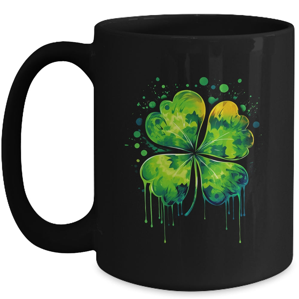 Irish Shamrock Tie Dye Happy St Patrick's Day For Men Women Mug | teecentury